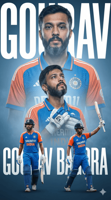 Gemini AI Cricket Poster Prompt – Use Attached Photo Face With No Changes