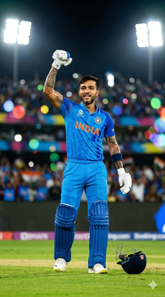 Indian Cricketer Celebrating Victory T20 Cricket World Cup 2026