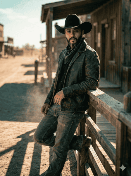 Outlaw Cowboy AI Portrait Prompt with 100% Face Accuracy