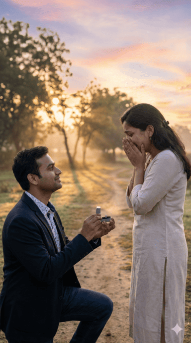 Sunrise Proposal Gemini AI Prompt – Ultra-Realistic Emotional Scene