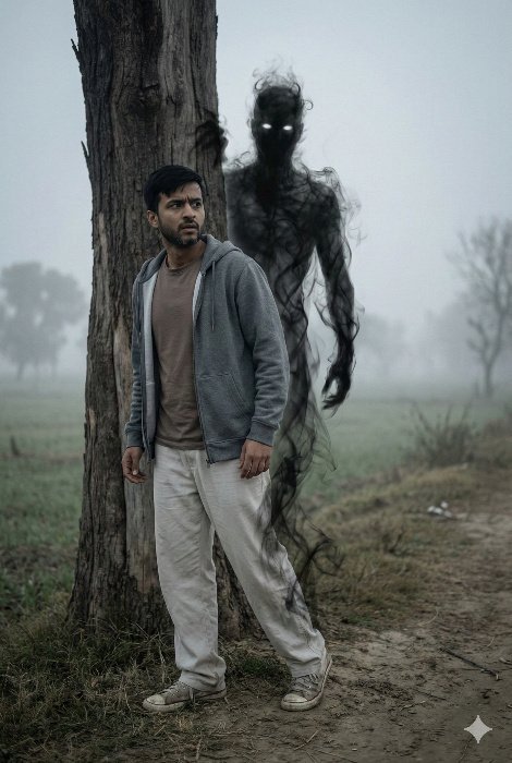 Trending Man Haunted by Eerie Shadow Figure Gemini Prompt