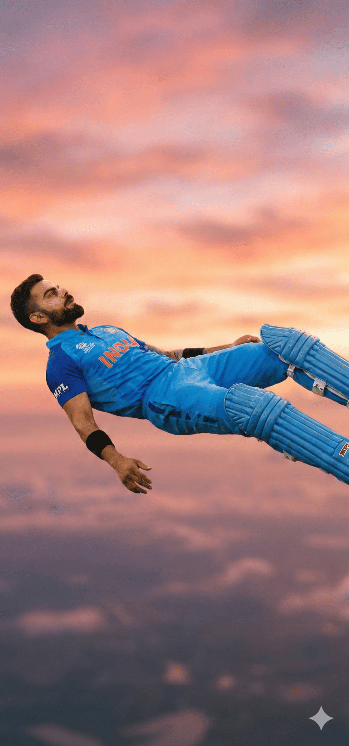 Ultra-Realistic Cinematic Falling Man at Sunset | Photo to AI Image Prompt