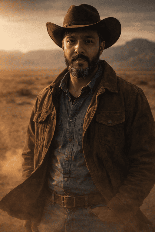 Ultra-Realistic Cowboy Portrait AI Prompt