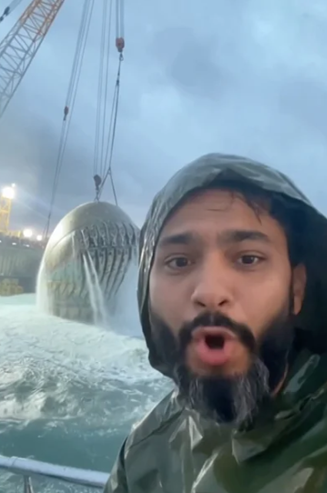 Viral Live Vlog of a Mysterious Ancient Flying Structure Emerging from the Ocean